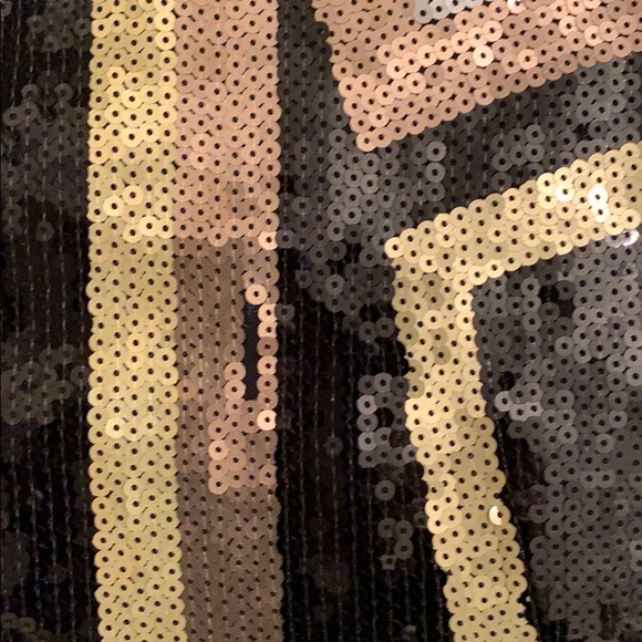 Bebe Sequin skirt in gold, black, silver & bronze - Picture 3 of 6